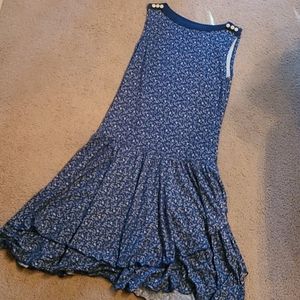 Lauren Ralph Lauren Drop Waist Anchors Dress